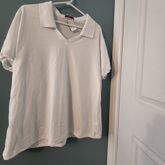 Women's White Golf Shirt, Jerzeez, Size 2XL, NWT - Picture 1 of 4